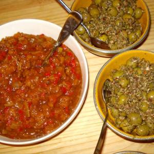 olives and chutney