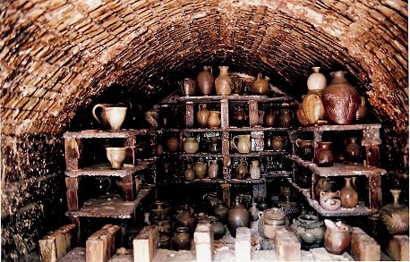 Another pic I found on-line of the inside of a groundhog kiln.