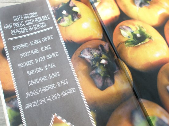 Reese's prices as shown in the recent Town & Gown Magazine article