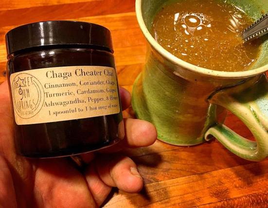 chaga cheater chai and mug